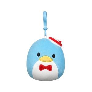 Squishmallows Tuxedo Sam Plush Keychain